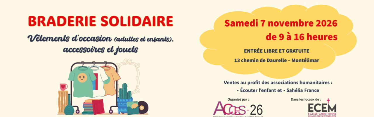 Braderie Solidaire 7 Nov 2026 Braderie Solidaire 7 Nov 2026